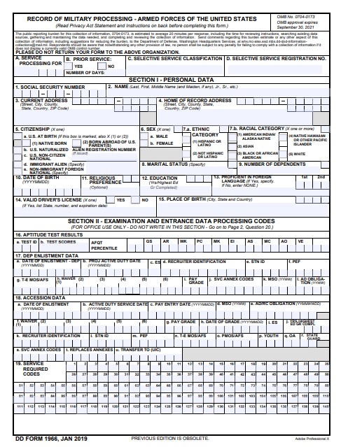 Download dd 1966 Form