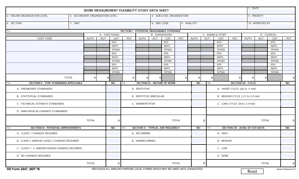 Download dd 2047 Form