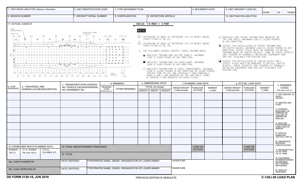 Download dd 2130-15 Form