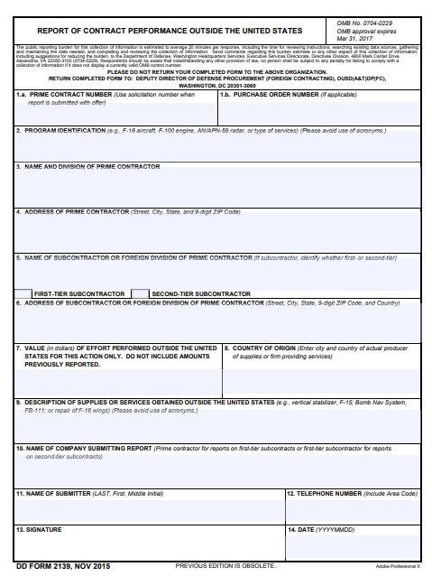 Download dd 2139 Form