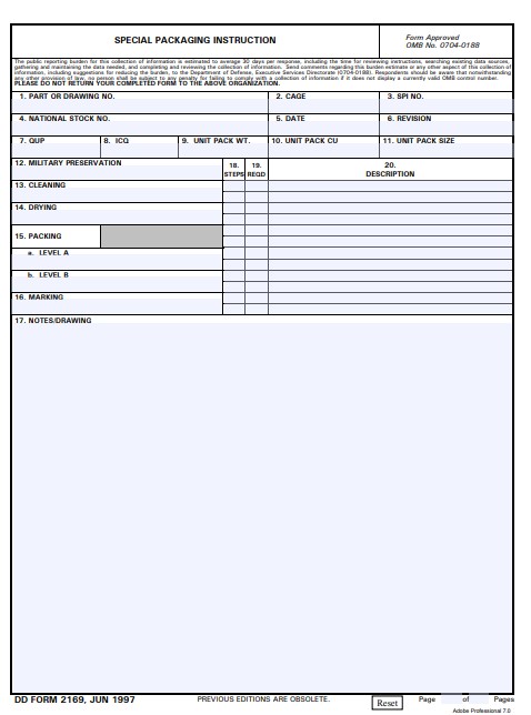 Download dd 2169 Form