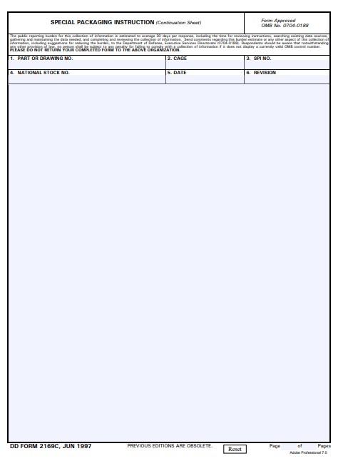 Download dd 2169C Form