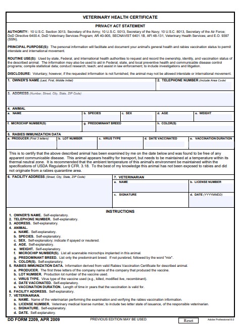 Download dd 2209 Form