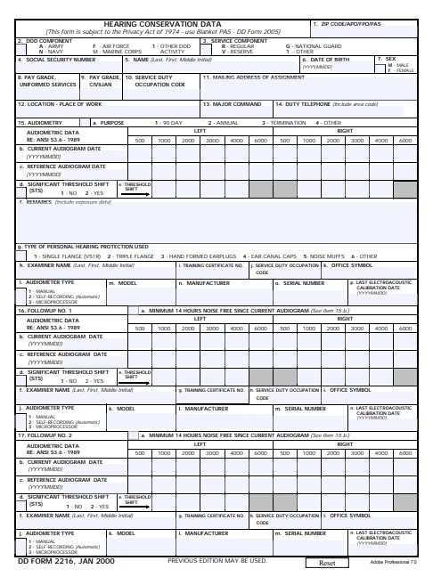 Download dd 2216 Form