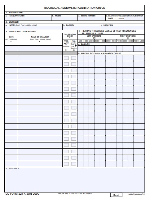 Download dd 2217 Form