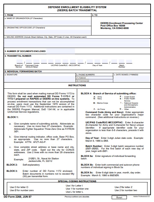 Download dd 2268 Form