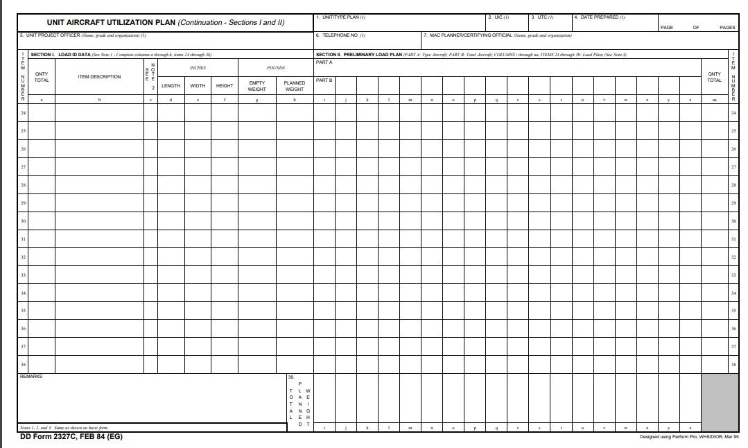 Download dd 2327C Form