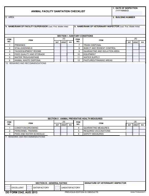 Download dd 2342 Form