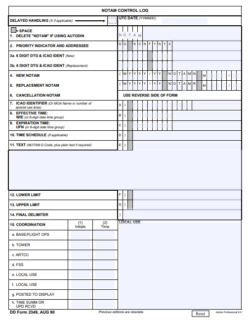 Download dd 2349 Form