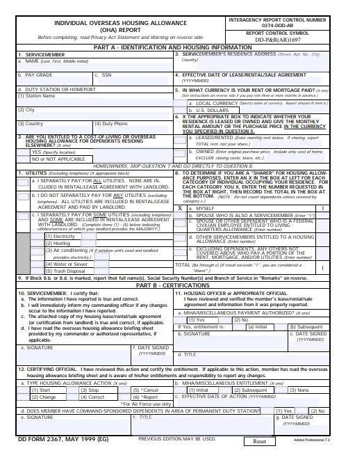 Download dd 2367 Form