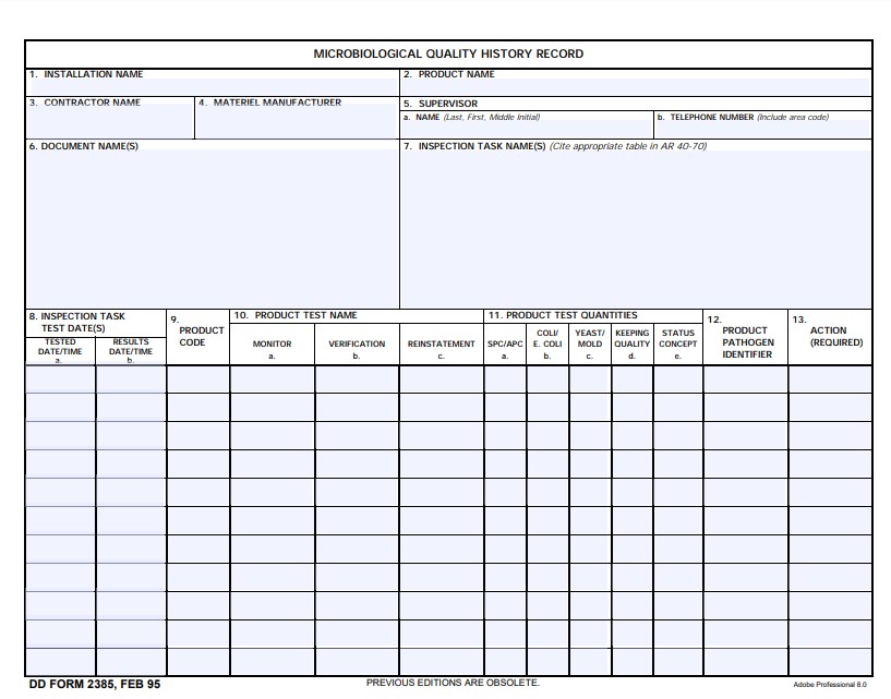 Download dd 2385 Form