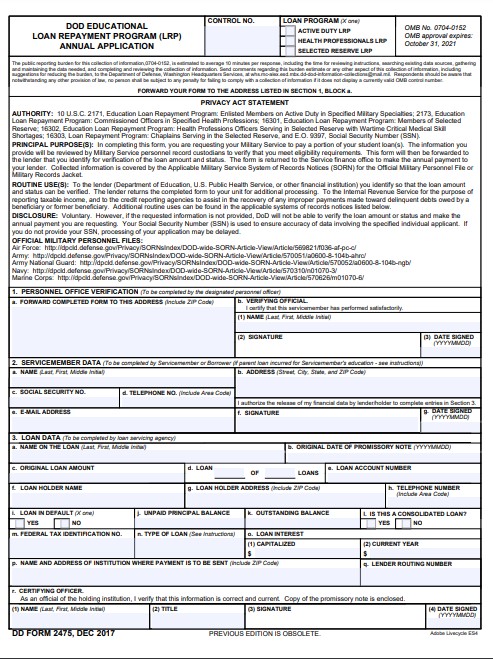 Download dd 2475 Form