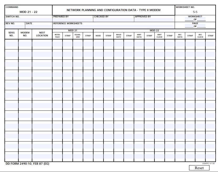 Download dd 2490-10 Form