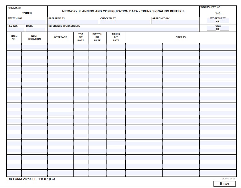 Download dd 2490-11 Form