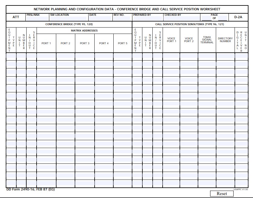 Download dd 2490-16 Form