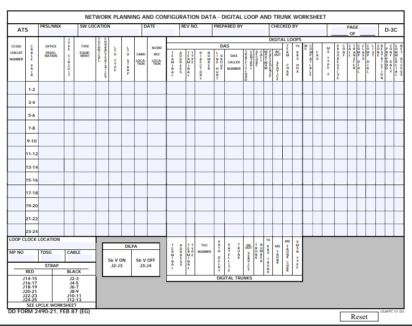 Download dd 2490-21 Form