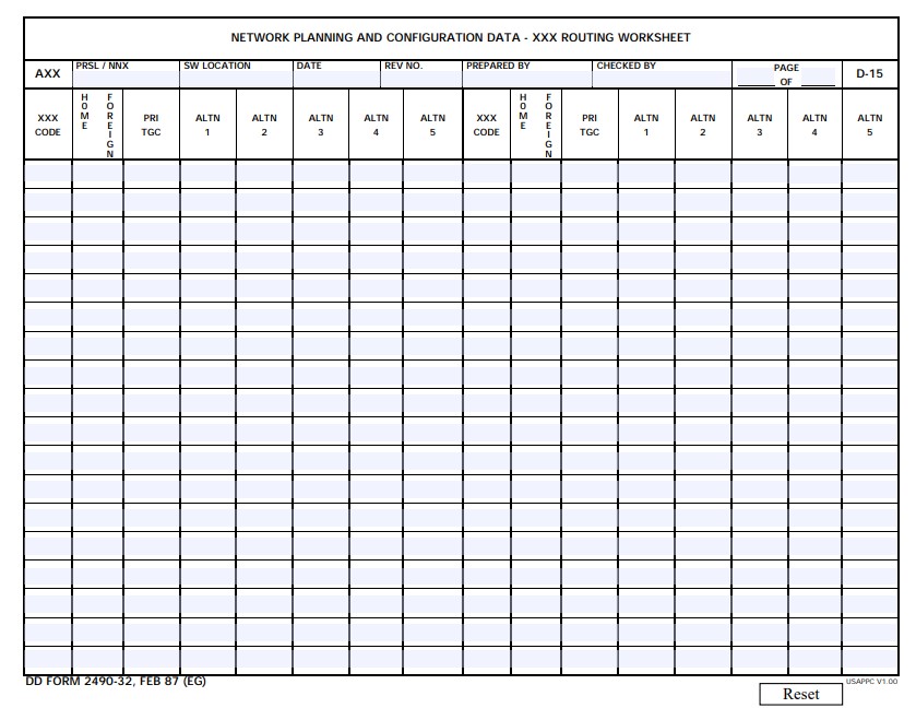 Download dd 2490-32 Form