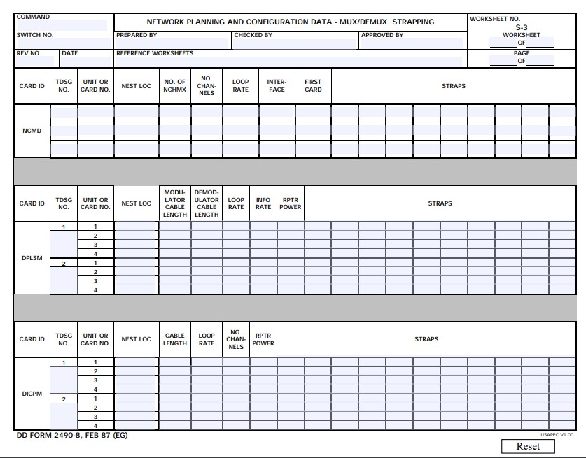 Download dd 2490-8 Form