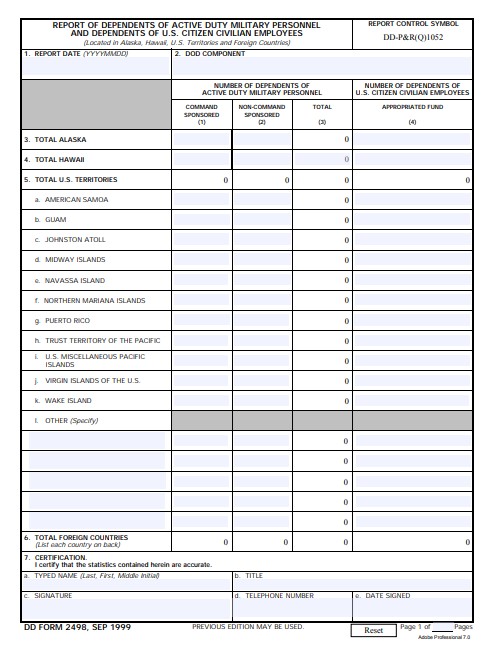 Download dd 2498 Form