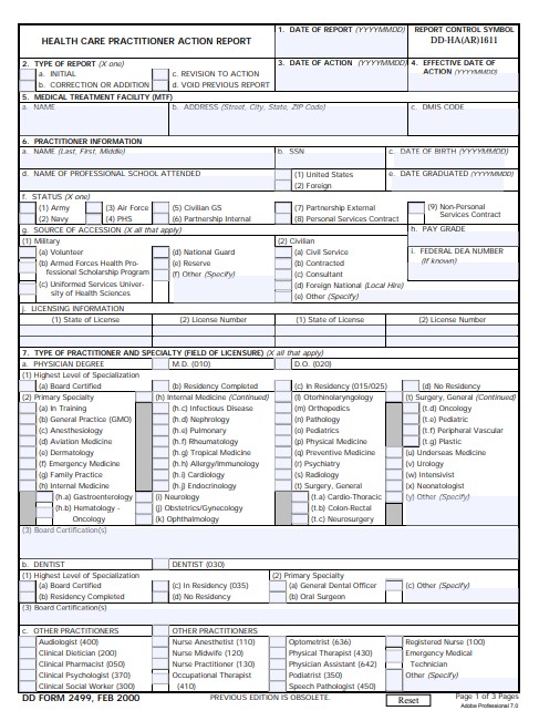 Download dd 2499 Form