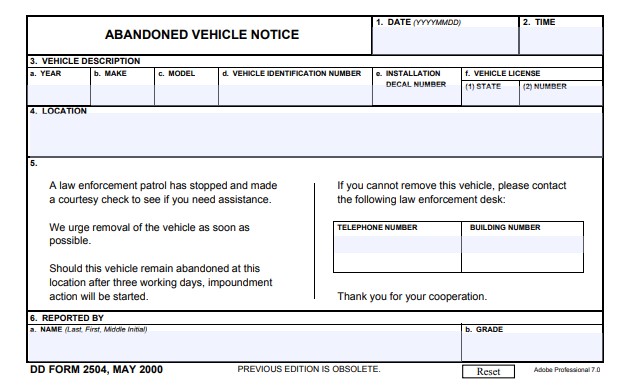 Download dd 2504 Form