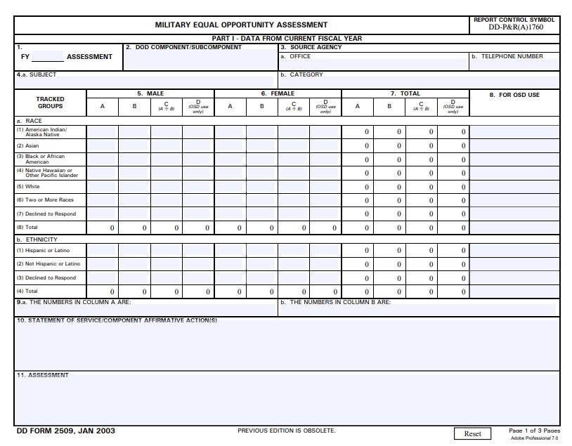 Download dd 2509 Form