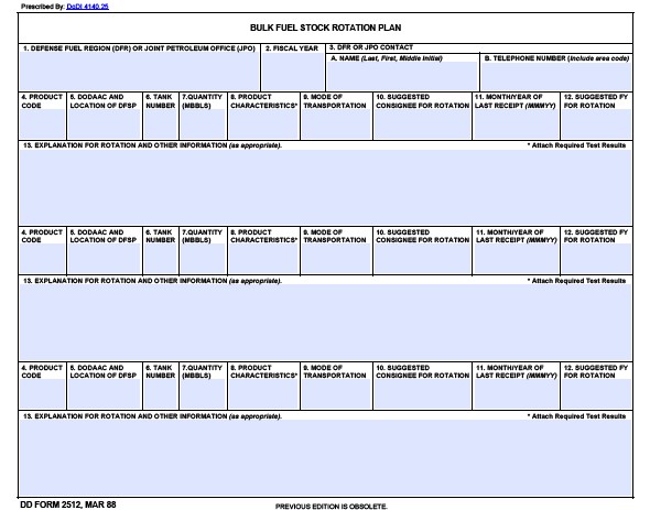 Download dd 2512 Form