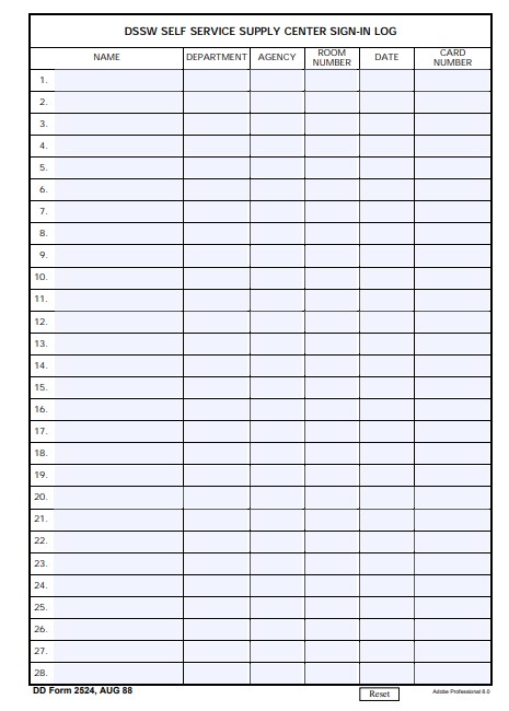 Download dd 2524 Form