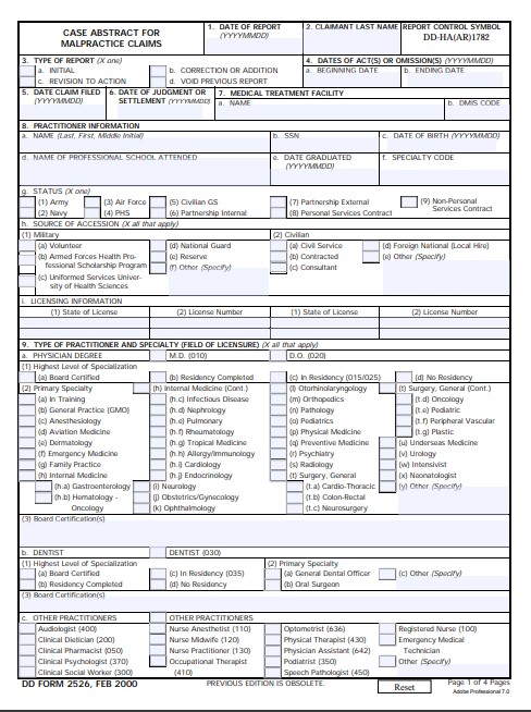 Download dd 2526 Form