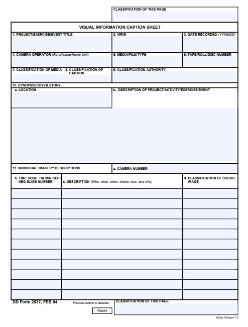 Download dd 2537 Form