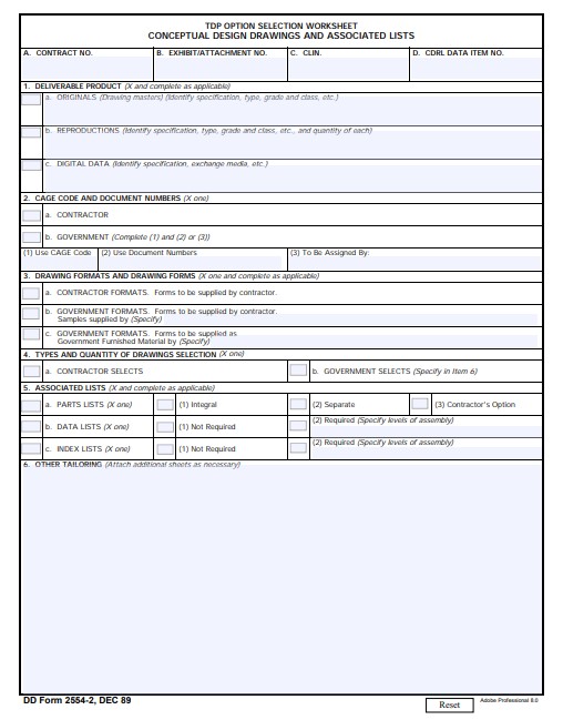 Download dd 2554-2 Form