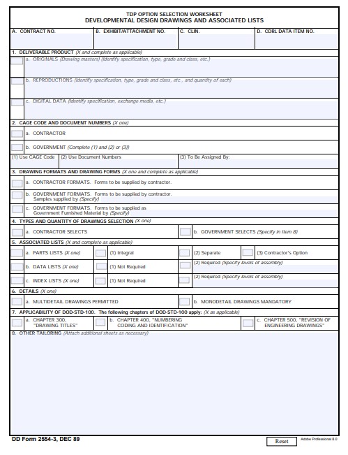 Download dd 2554-3 Form