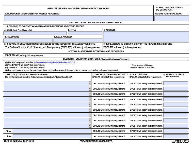 Download dd 2564 Form