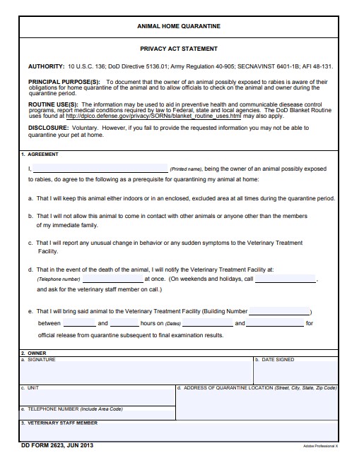 Download dd 2623 Form