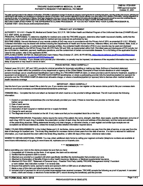 Download dd 2642 Form