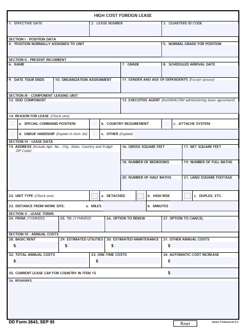 Download dd 2643 Form