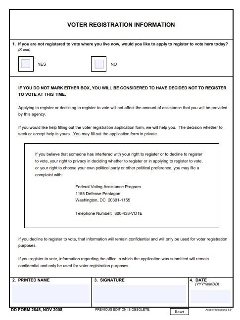 Download dd 2645 Form