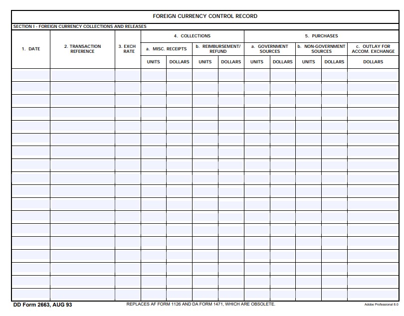 Download dd 2663 Form