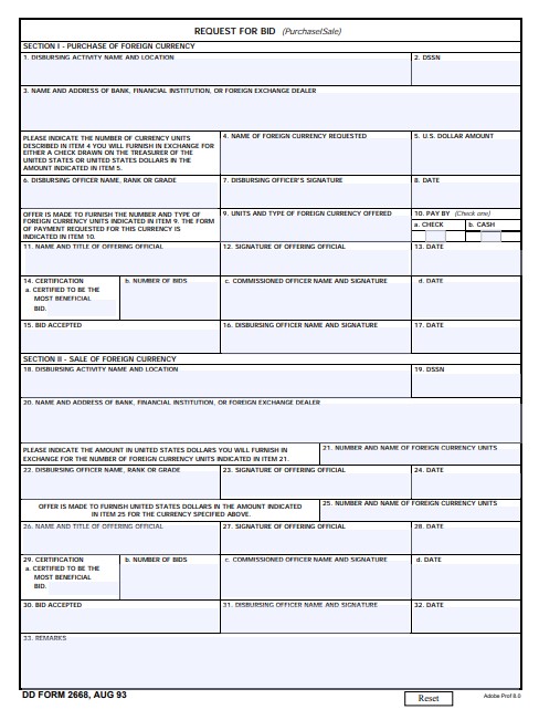 Download dd 2668 Form