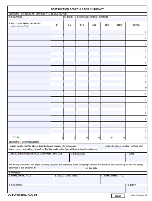 Download dd 2669 Form