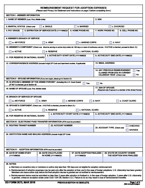 Download dd 2675 Form