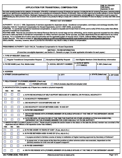 Download dd 2698 Form