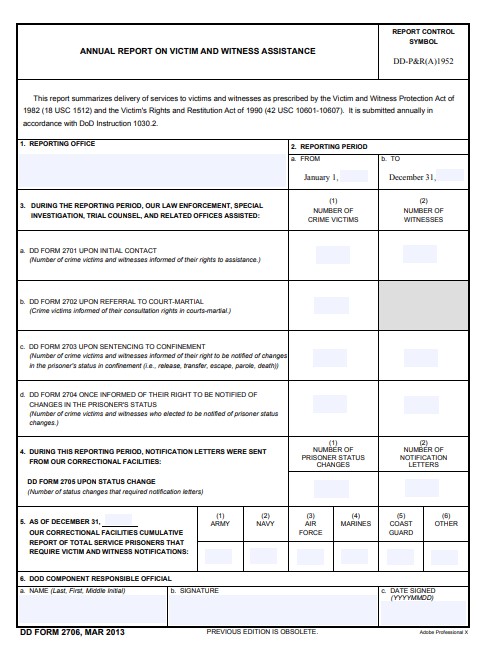 Download dd 2706 Form