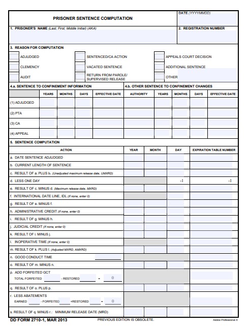 Download dd 2710-1 Form