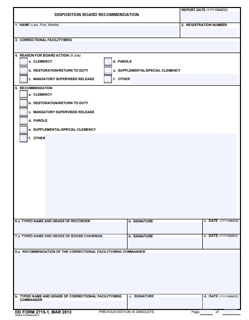 Download dd 2715-1 Form