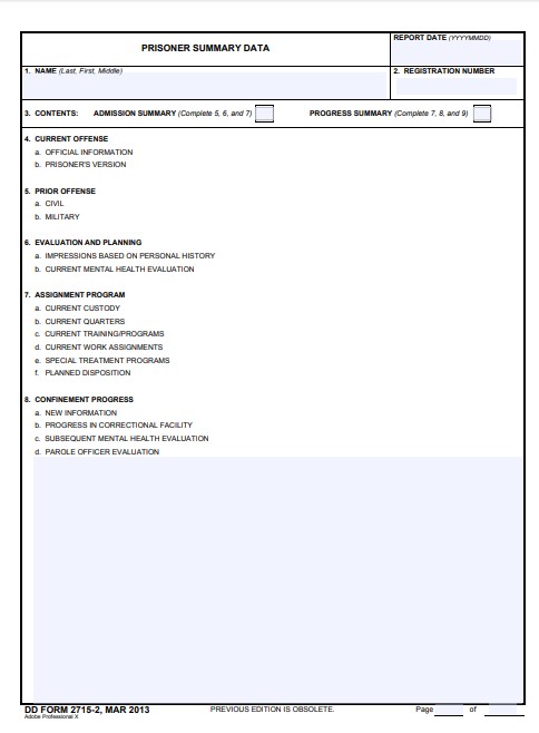 Download dd 2715-2 Form