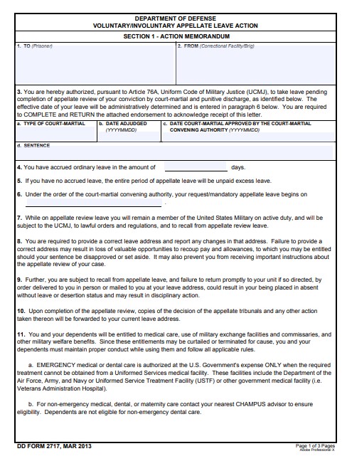 Download dd 2717 Form