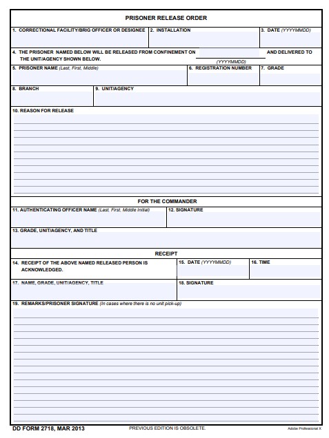 Download dd 2718 Form