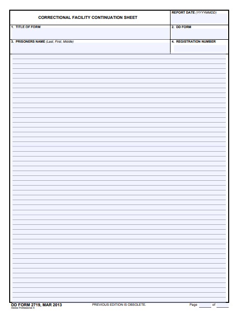 Download dd 2719 Form