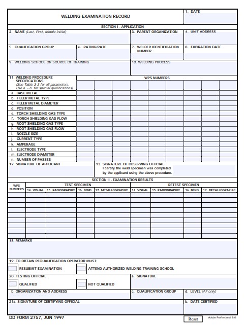 Download dd 2757 Form